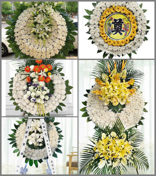 湖北孝感市应城市田店镇张董村花圈速递