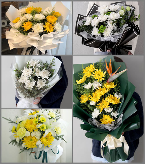 湖北孝感市应城市田店镇张董村白事花束代送